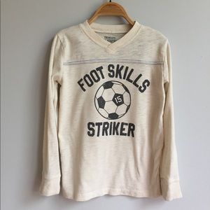 JCrew Crewcuts Long Sleeve Soccer Tee